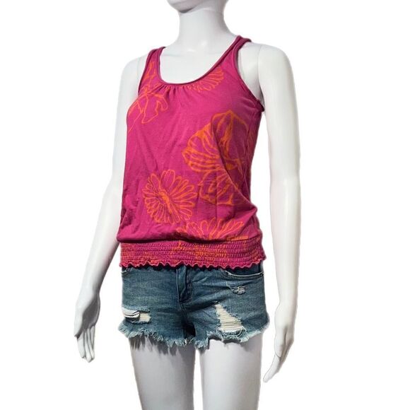 AEOāHibiscusāSmockedāTankāTop - Picture 3 of 11